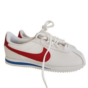 Nike Boy's Cortez Basic SL (GS) Shoe White/Varsity Red 5Y